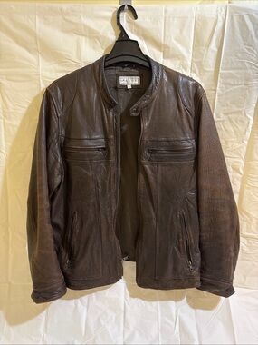 Pelle Studio Dark Brown Leather Bomber Jacket